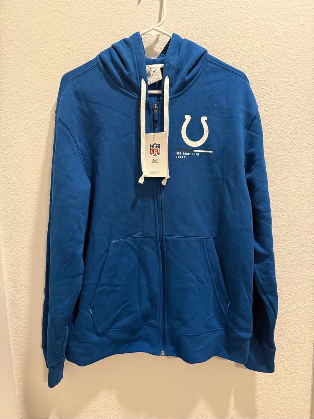 Nike Royal Blue Indianapolis Colts Full-Zip Hooded Windbreaker